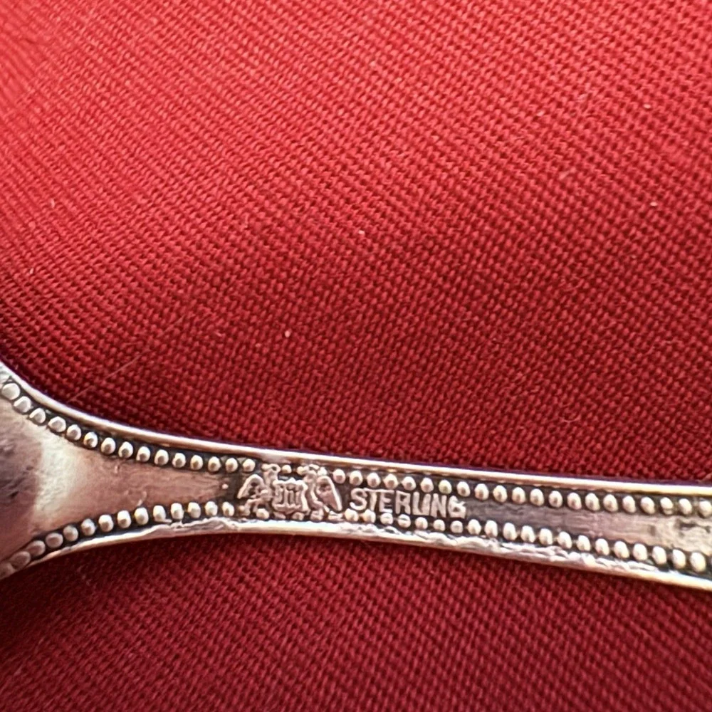 Vintage Baker‎ Manchester BMS14 Sterling Silver Demitasse Spoon 4